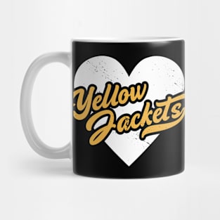 Vintage Yellow Jackets School Spirit // High School Football Mascot // Go Jackets Mug